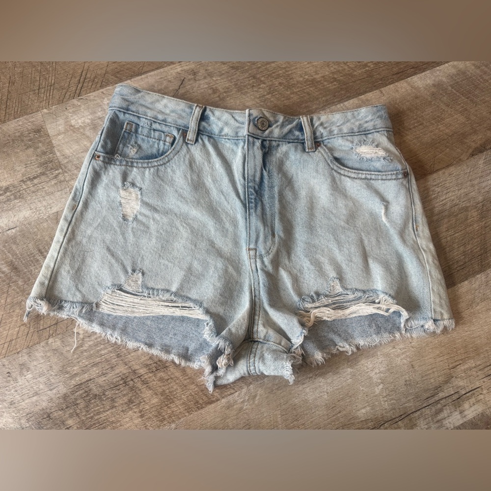 PacSun high rise size 28 distressed jean shorts